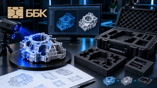 3D-проектирование ложементов и упаковки по скану изделия