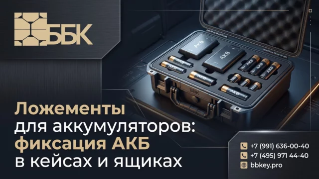 Ложементы для аккумуляторов: фиксация АКБ в кейсах и ящиках