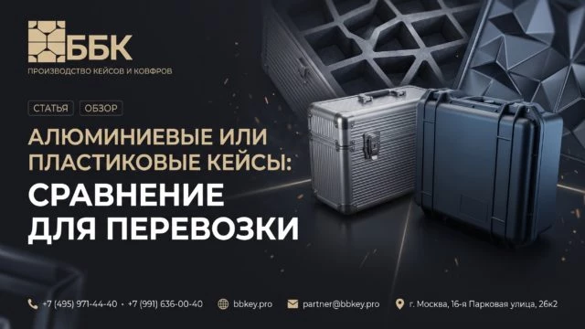 Алюминиевые или пластиковые кейсы: сравнение для перевозки
