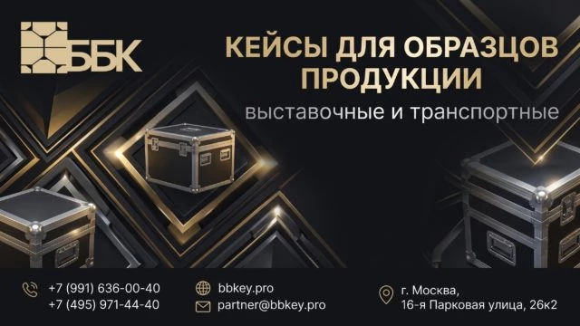 Кейсы для образцов продукции: выставочные и транспортные