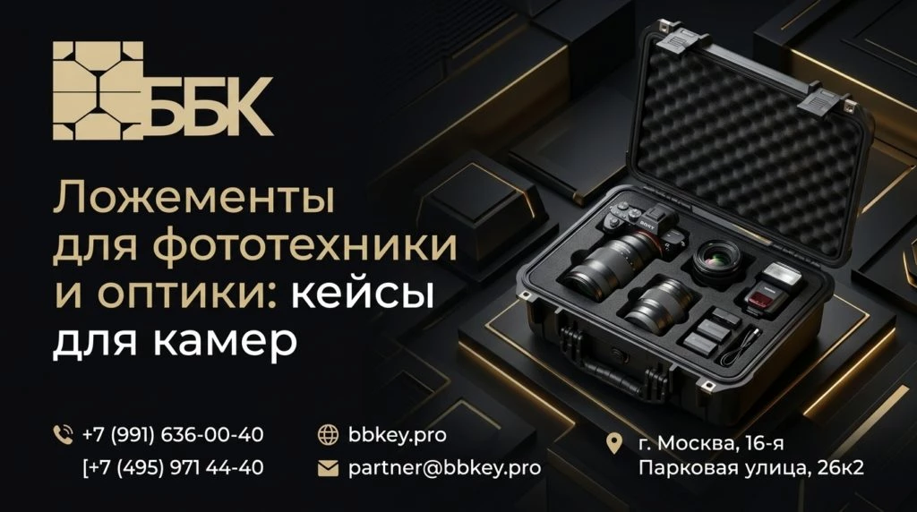 Ложементы для фототехники и оптики